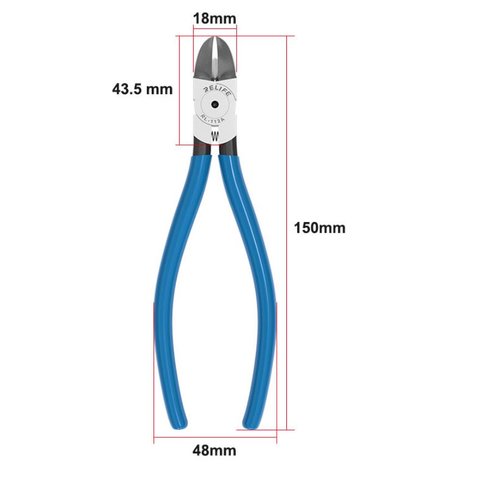 Кусачки RELIFE RL-112A, диагональные, 150 мм, 45° Превью 3