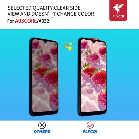 Дисплей FLYCDI для Samsung A032 Galaxy A03 Core, черный, без рамки Превью 3