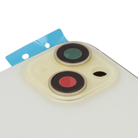 Корпус для iPhone 15 Plus, желтый, с держателем SIM-карты, с боковыми кнопками, Original (PRC), EU version Превью 1