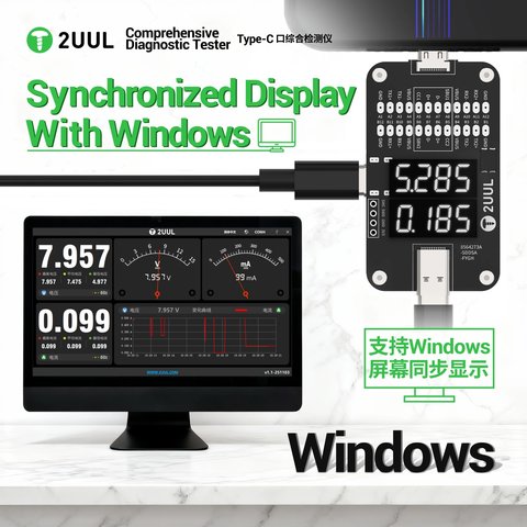 USB-тестер 2UUL PW32, USB тип-C Прев'ю 2