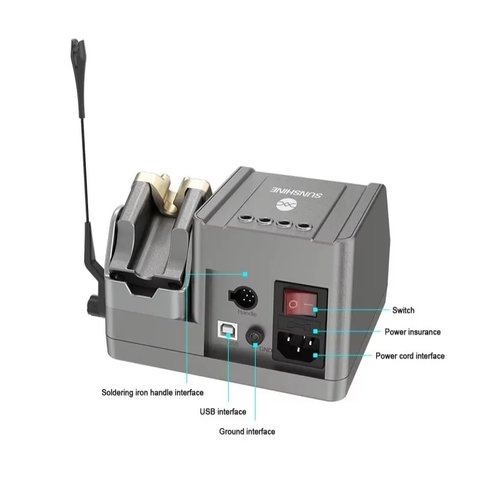 Паяльная станция Sunshine H3 210, цифровая, 80 Вт Превью 8