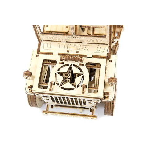 Wooden mechanical 3D Puzzle Wooden.City 4x4 Vehicle Preview 5