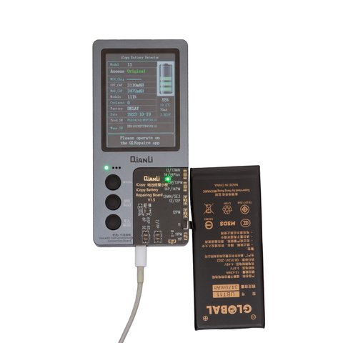 Battery Mechanic compatible with Apple iPhone 11, (Li-Polymer, 3.87 V, 3470 mAh, High Capacity, original IC) Preview 1