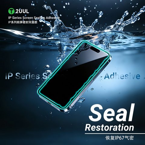 Etiqueta de pantalla 2UUL SA15PS puede usarse con Apple iPhone 15 Plus, 5 uds., adhesive Vista previa  4