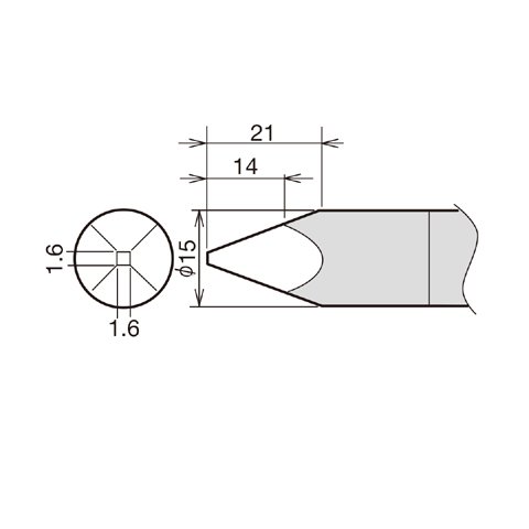 Punta de recambio para cautín Goot RX-89HRT-15A Vista previa  1