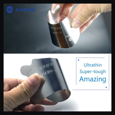 Herramienta para levantar pantalla, cristal táctil Sunshine SS-028A, espátula metálica Vista previa  1