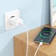 Adaptador de red Hoco C104A, 20 W, Power Delivery (PD), blanco, con cable USB tipo C - USB tipo C, 1 puerto, #6931474782915 Vista previa  3
