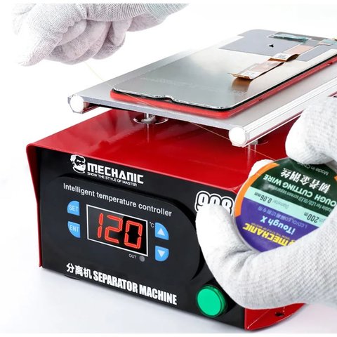 Dispositivo para despegar el módulo de pantalla Mechanic MC998, sirve para las pantallas de hasta 7", con bomba de vacío Vista previa  2