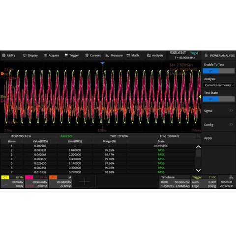 Opción de software "analizador de potencia" SIGLENT SDS2000HD-PA Vista previa  1