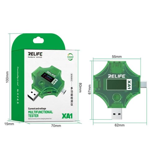 Probador USB RELIFE XA1 , USB tipo-A, USB tipo C Vista previa  1