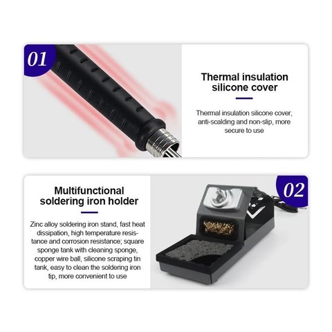 Estación de soldadura GVM T245, digital, 130W Vista previa  7