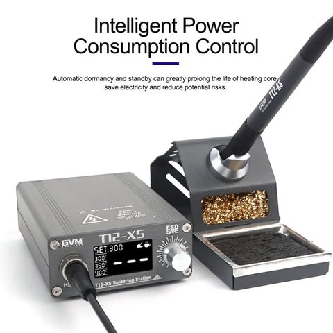 Estación de soldadura GVM T12-XS, digital, 72W Vista previa  4