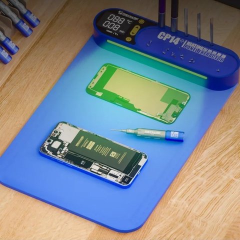 Alfombra de calentamiento para desarme (separador) Mechanic CP14+, 350x225 mm, con iluminación, 50-120°C Vista previa  1