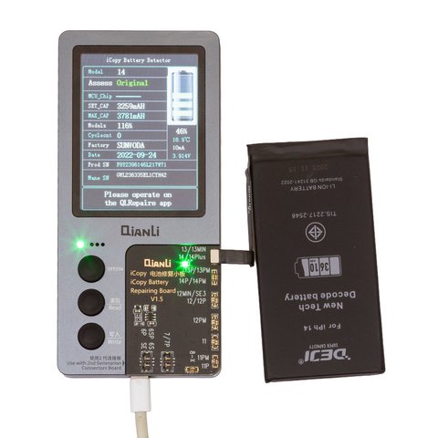 Batería Deji puede usarse con Apple iPhone 14, Li-ion, 3.87 V, 3610 mAh, mayor capacidad, sin mensaje de error, decode battery Vista previa  1