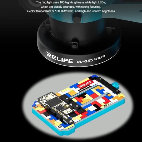 Iluminación para microscopio RELIFE RL-033 Ultra, diodo, 105 LED Vista previa  4
