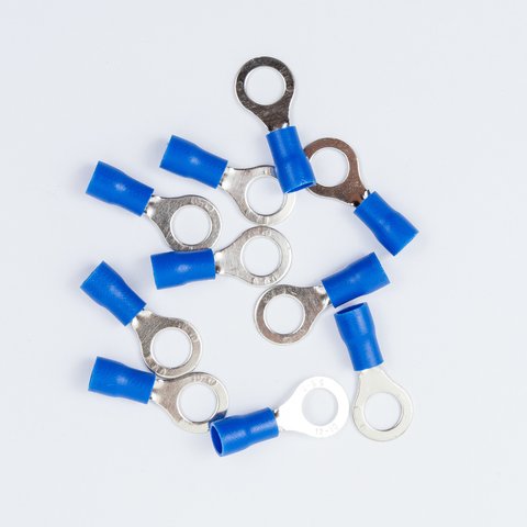 Наконечник RV 5,5-8, 8 мм, кільцевий, ізольований, синій, 10 шт., 4-6 мм² Прев'ю 1