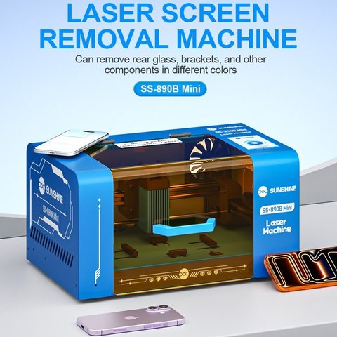 Лазерний сепаратор Sunshine SS-890B Mini, для демонтажу скла корпуса, для гравіювання Прев'ю 2