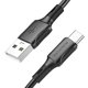 USB кабель Borofone BX80, USB тип-C, USB тип-A, 100 см, 3 A, черный, #6974443385229 Превью 2