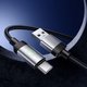 USB кабель Hoco X117, USB тип-C, USB тип-A, 100 см, 3 A, черный, с индикатором, в нейлоновой оплетке, #6942007652568 Превью 2
