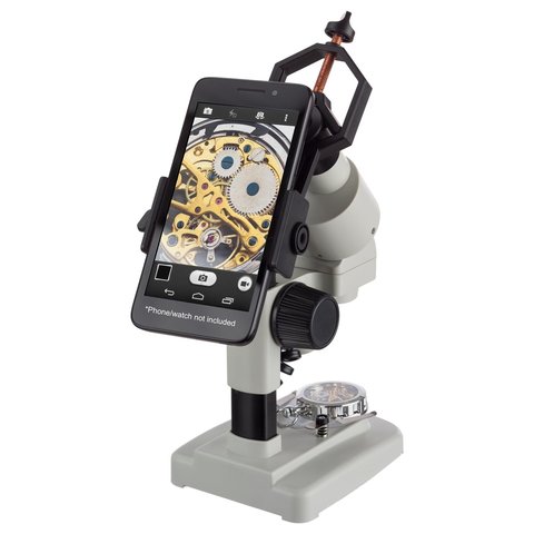 Портативный стереомикроскоп AmScope SE120Z-TMD с держателем для смартфона Превью 1
